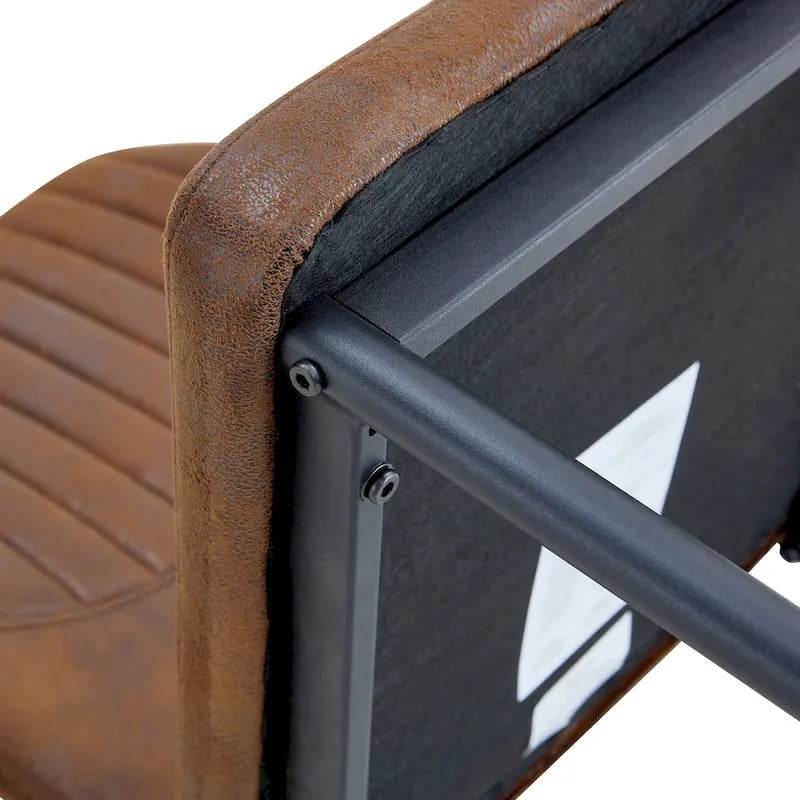 Stühle-Set (6 Stück) mit hoher Belastbarkeit und schwarzen Metallbeinen