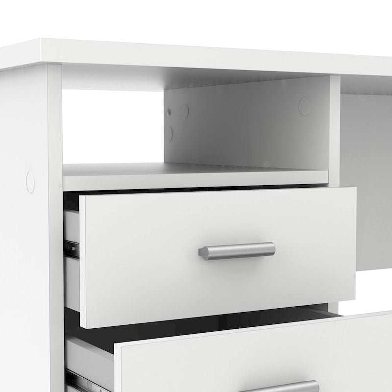 Schreibtisch mit 4 Schubladen und fester Ablage