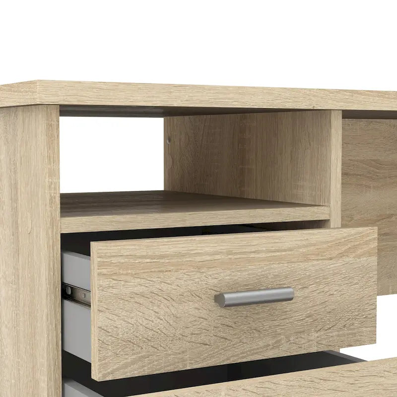 Schreibtisch mit 4 Schubladen und fester Ablage