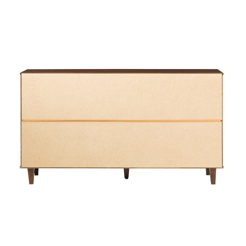Mid-Century Modern Kommode aus massivem Kiefernholz mit 6 Schubladen