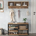Garderobenständer mit 7 Haken, Flurbank mit Garderobe