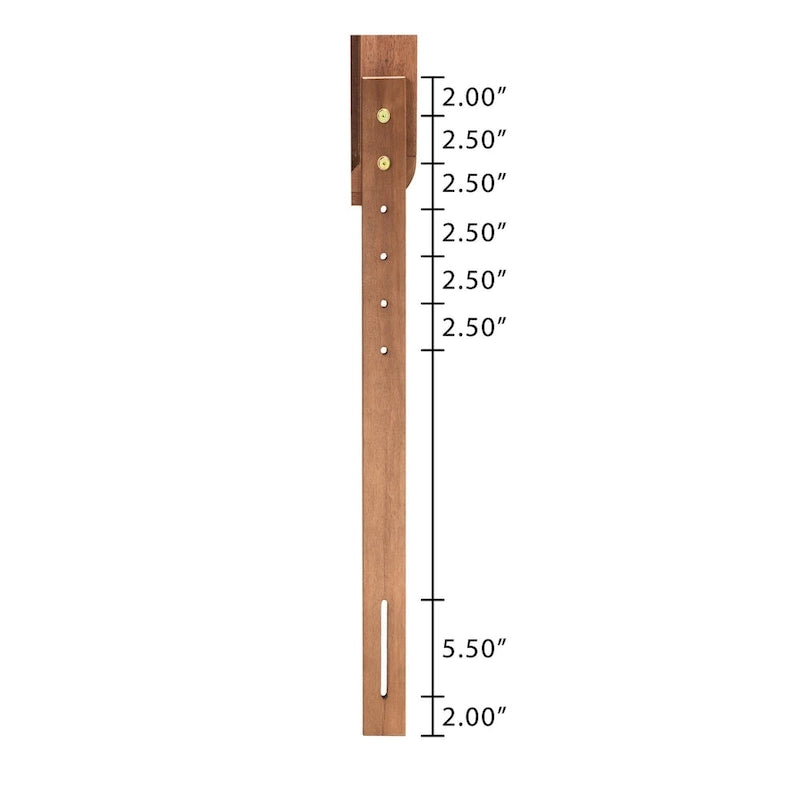 Kopfteil Arch aus Eschen-Nussbaumholz und Rattan, für King- oder Queensize-Betten