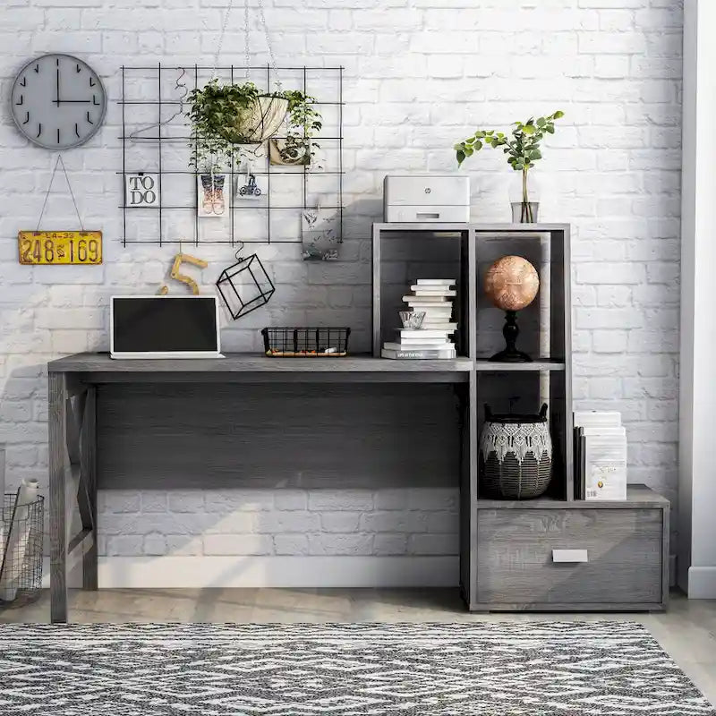 Moderner 70-Zoll-Computertisch mit USB-Anschluss