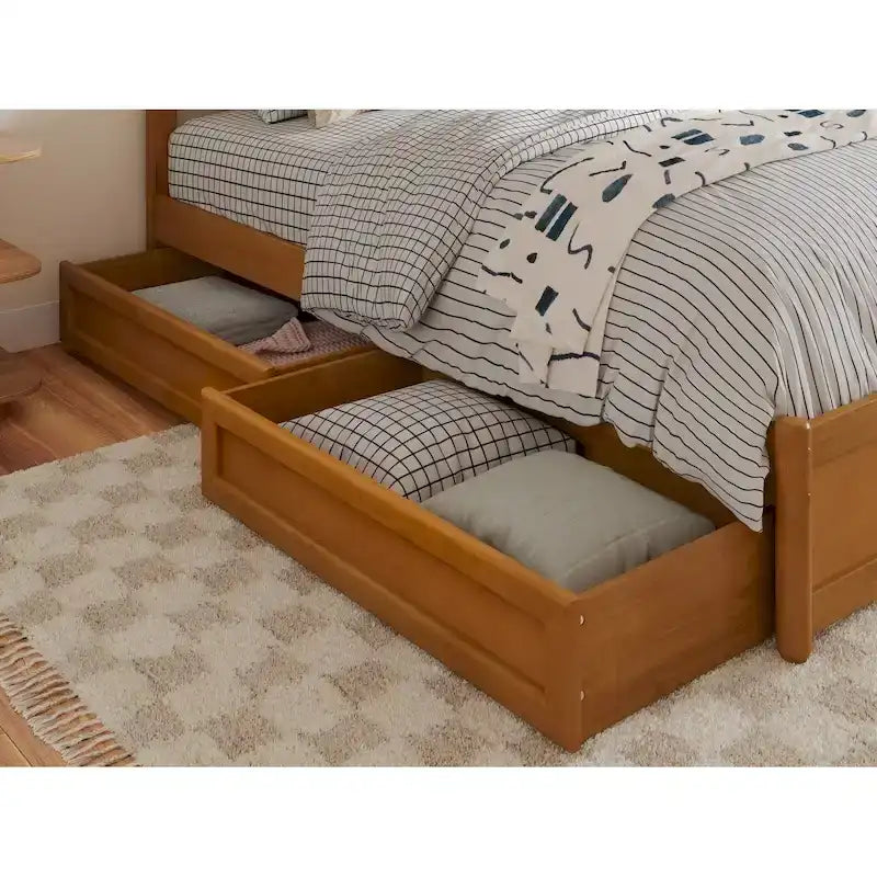 Queen-King-Twin XL Mid-Century Modern Unterbett-Schubladen