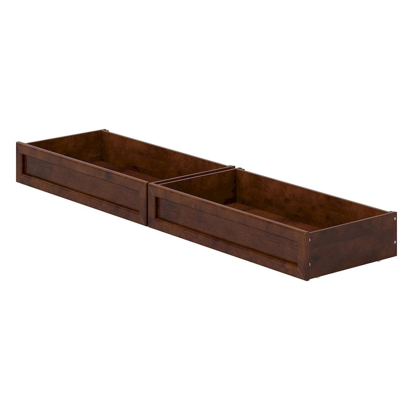 Queen-King-Twin XL Mid-Century Modern Unterbett-Schubladen