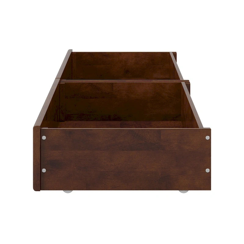 Queen-King-Twin XL Mid-Century Modern Unterbett-Schubladen