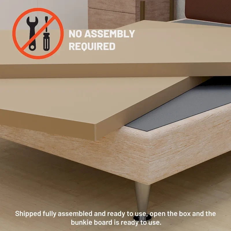 1,5-Zoll geteiltes Bunkie Board für Matratzenunterstützung Grau
