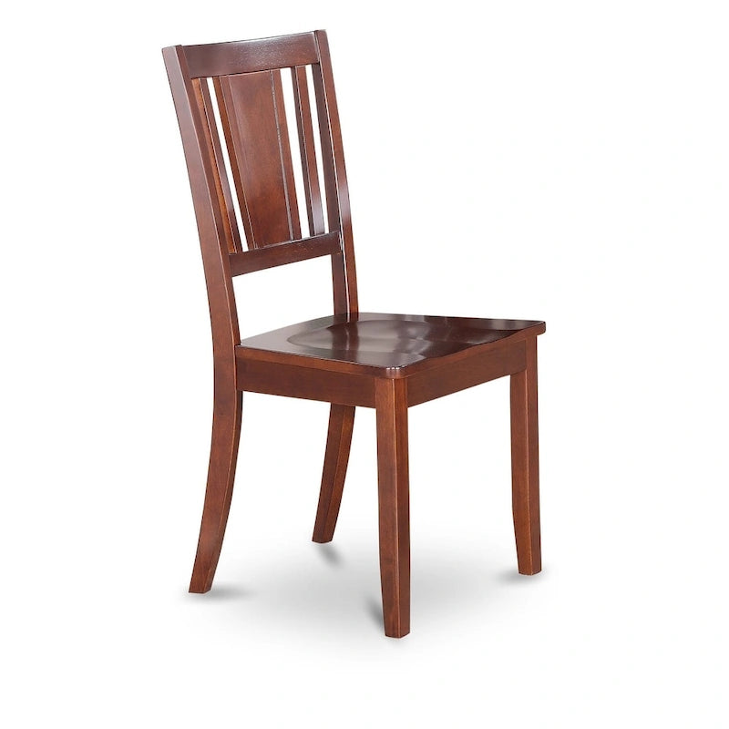 Esszimmerstühle mit Sprossenlehne, 2er-Set, Mahagoni