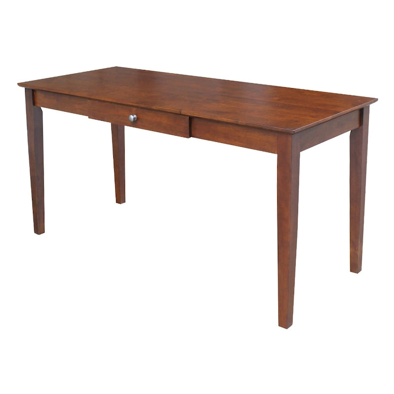 Massivholz-Schreibtisch mit einer Schublade, 60 Zoll