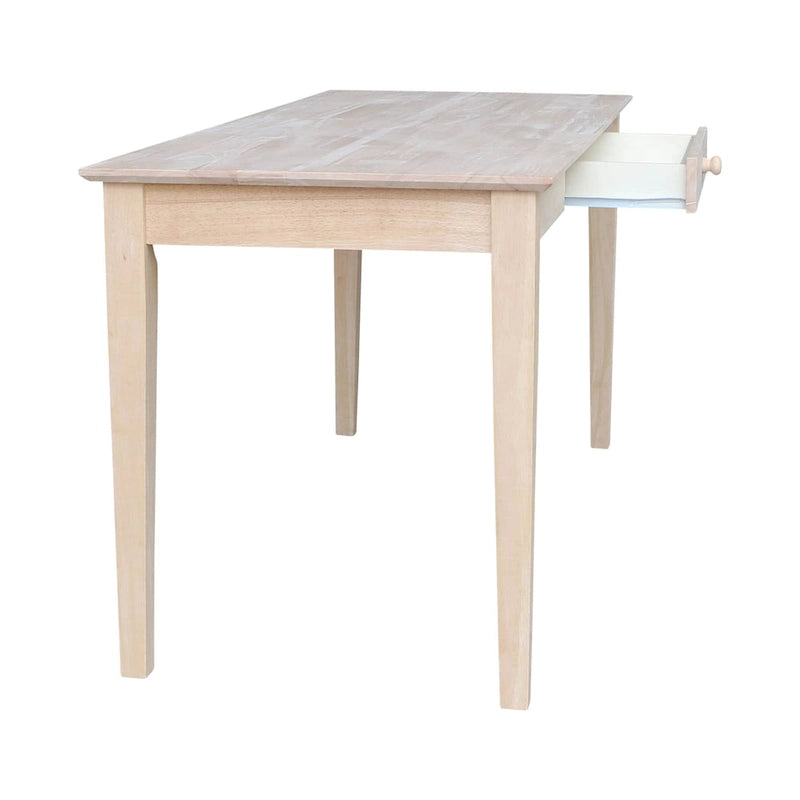 Massivholz-Schreibtisch mit einer Schublade, 60 Zoll