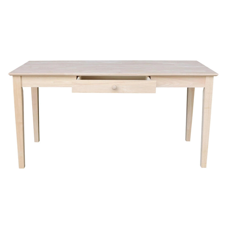 Massivholz-Schreibtisch mit einer Schublade, 60 Zoll