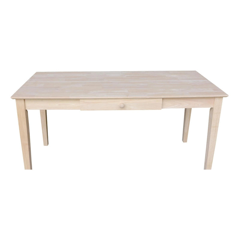 Massivholz-Schreibtisch mit einer Schublade, 60 Zoll