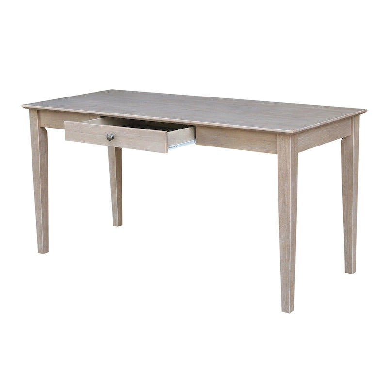 Massivholz-Schreibtisch mit einer Schublade, 60 Zoll