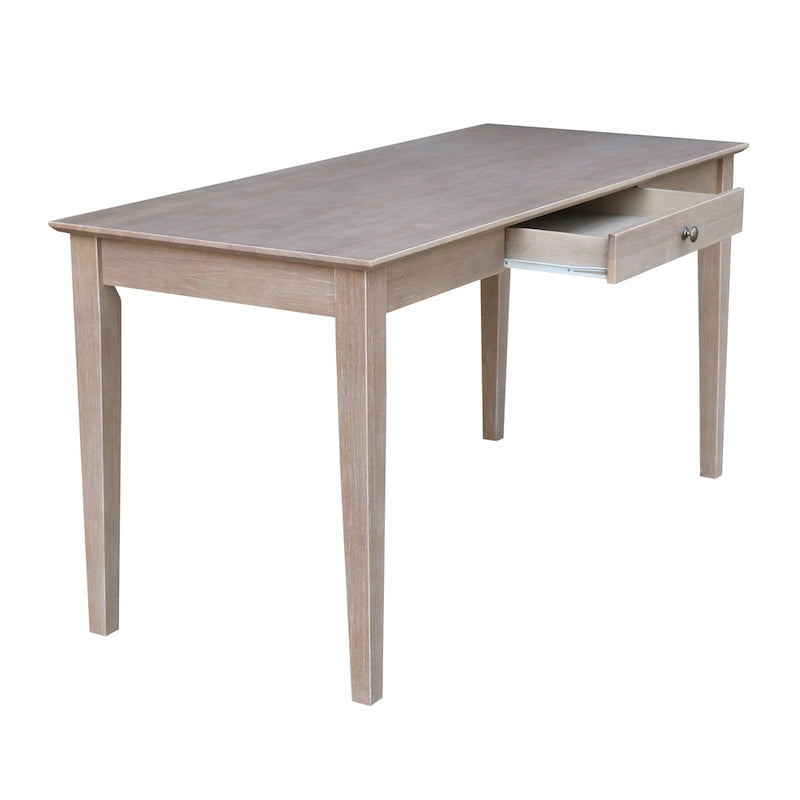 Massivholz-Schreibtisch mit einer Schublade, 60 Zoll