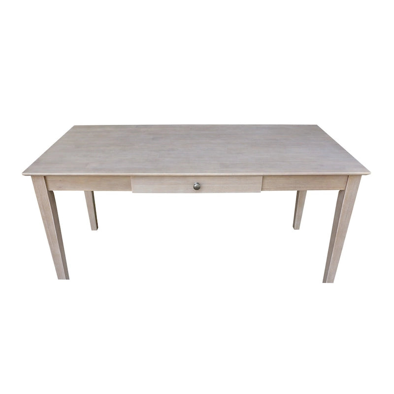 Massivholz-Schreibtisch mit einer Schublade, 60 Zoll