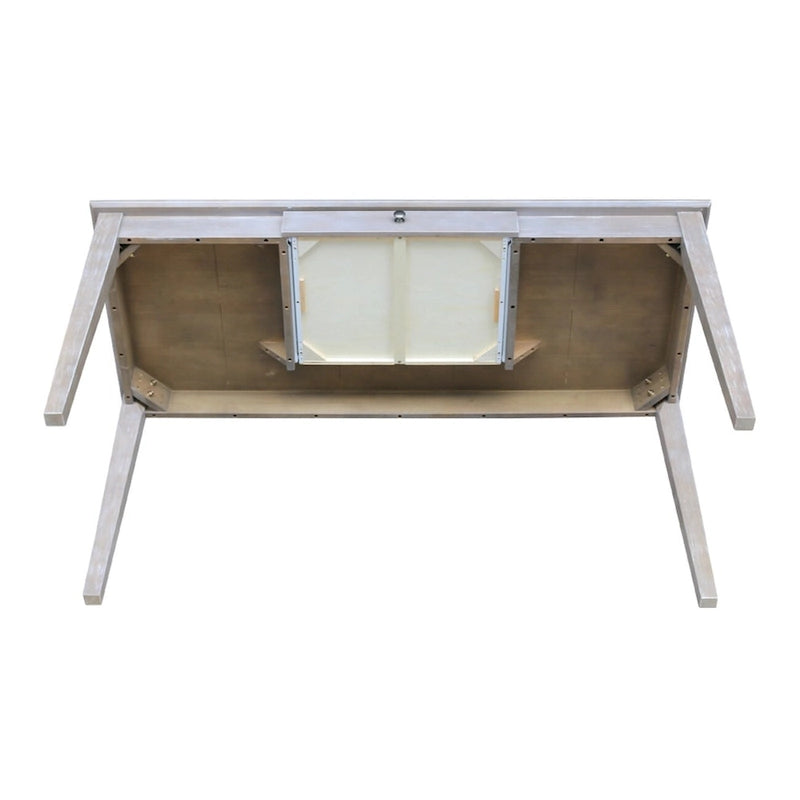 Massivholz-Schreibtisch mit einer Schublade, 60 Zoll