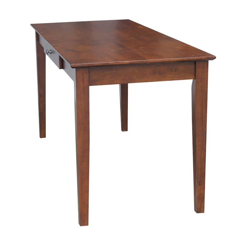Massivholz-Schreibtisch mit einer Schublade, 60 Zoll