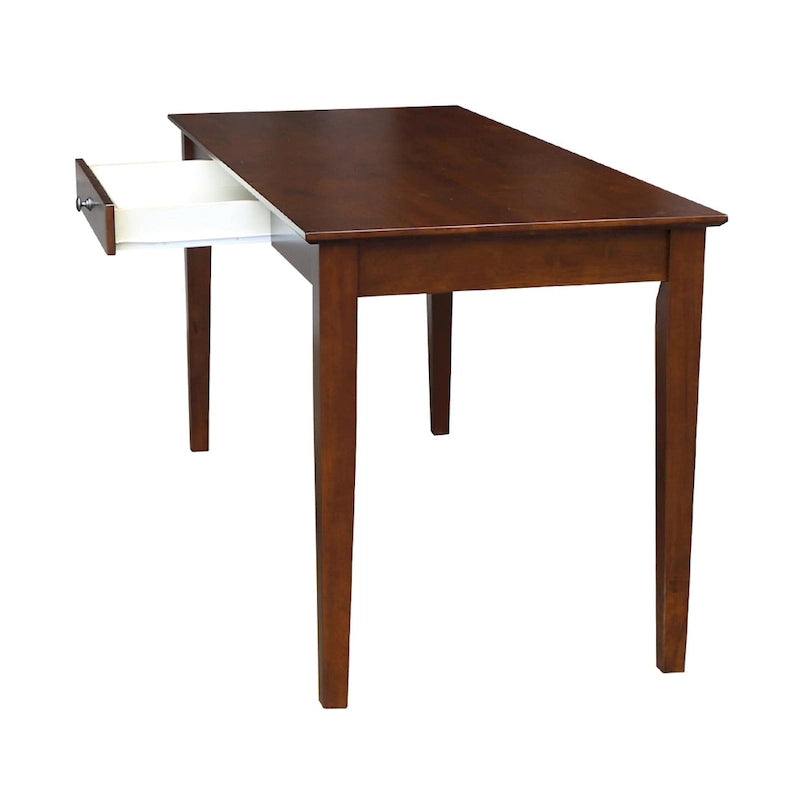 Massivholz-Schreibtisch mit einer Schublade, 60 Zoll