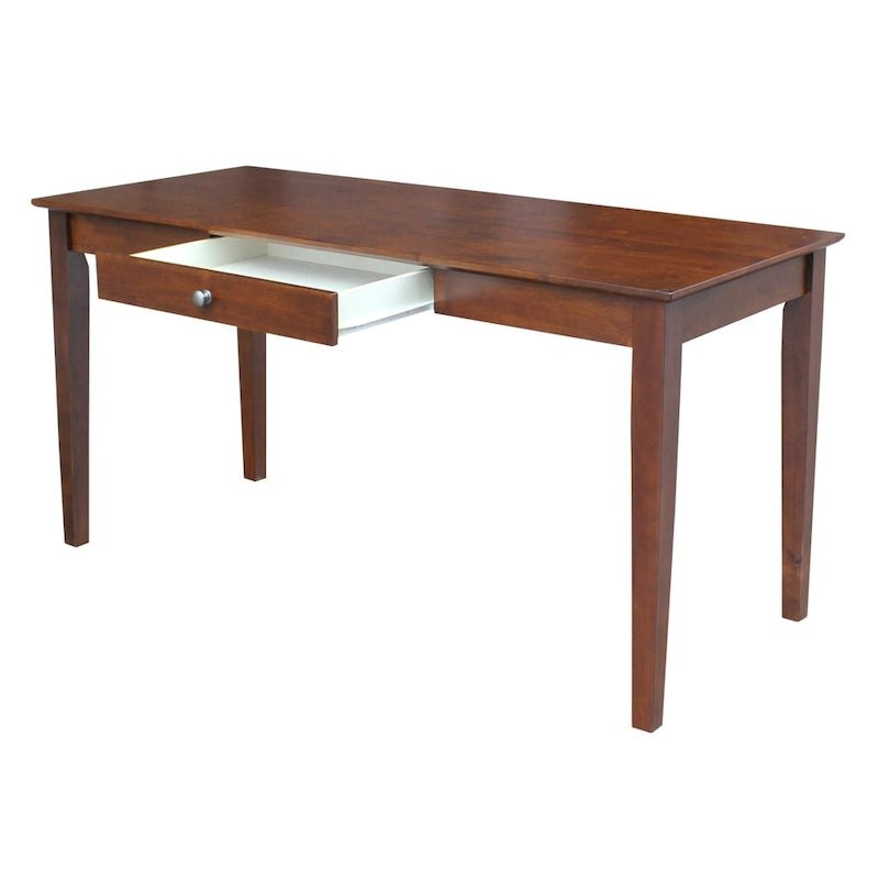 Massivholz-Schreibtisch mit einer Schublade, 60 Zoll