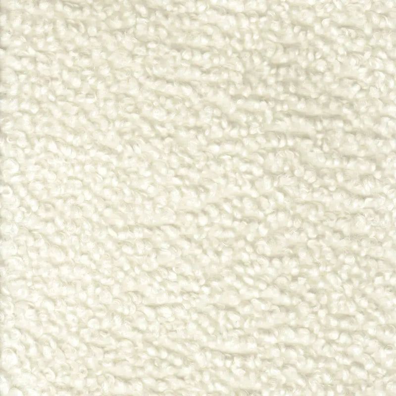 Armloser Wolken-Drehsessel aus weißem Sherpa