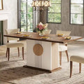 55-Zoll-Esstisch aus Holz (rechteckig) für Küche und Esszimmer