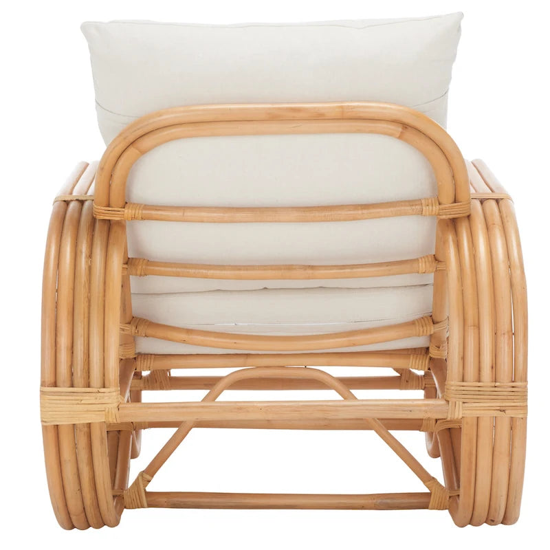 Rattan-Sessel mit Kissen 30B x 33T x 29H