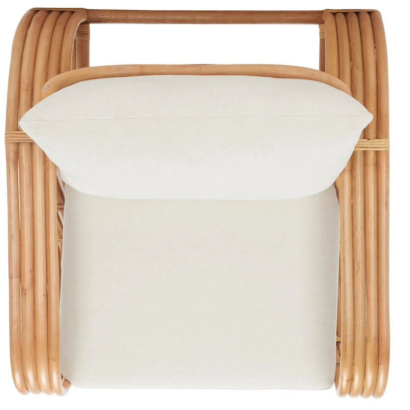 Rattan-Sessel mit Kissen 30B x 33T x 29H