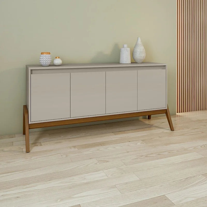 Mid-Century Modern Sideboard Buffet mit Soft-Close Türen
