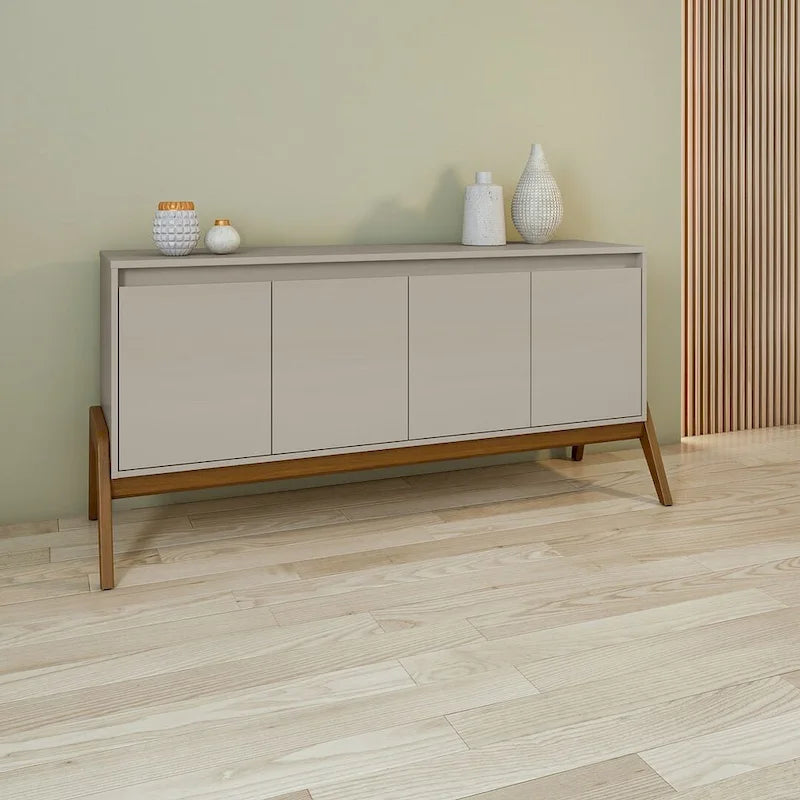 Mid-Century Modern Sideboard Buffet mit Soft-Close Türen