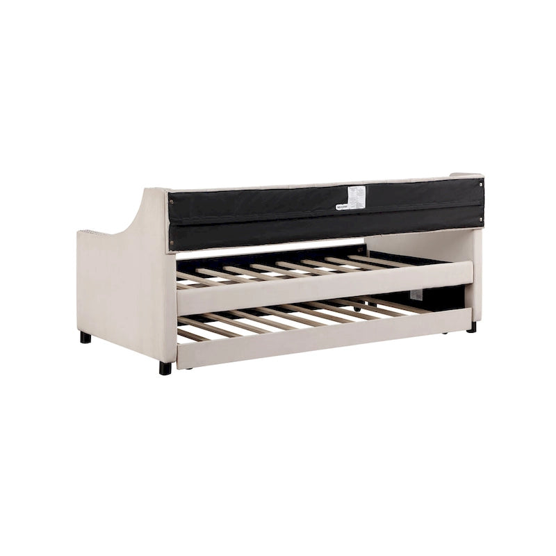 Polster-Samt-Chesterfield-Tagesbett mit Ausziehbett
