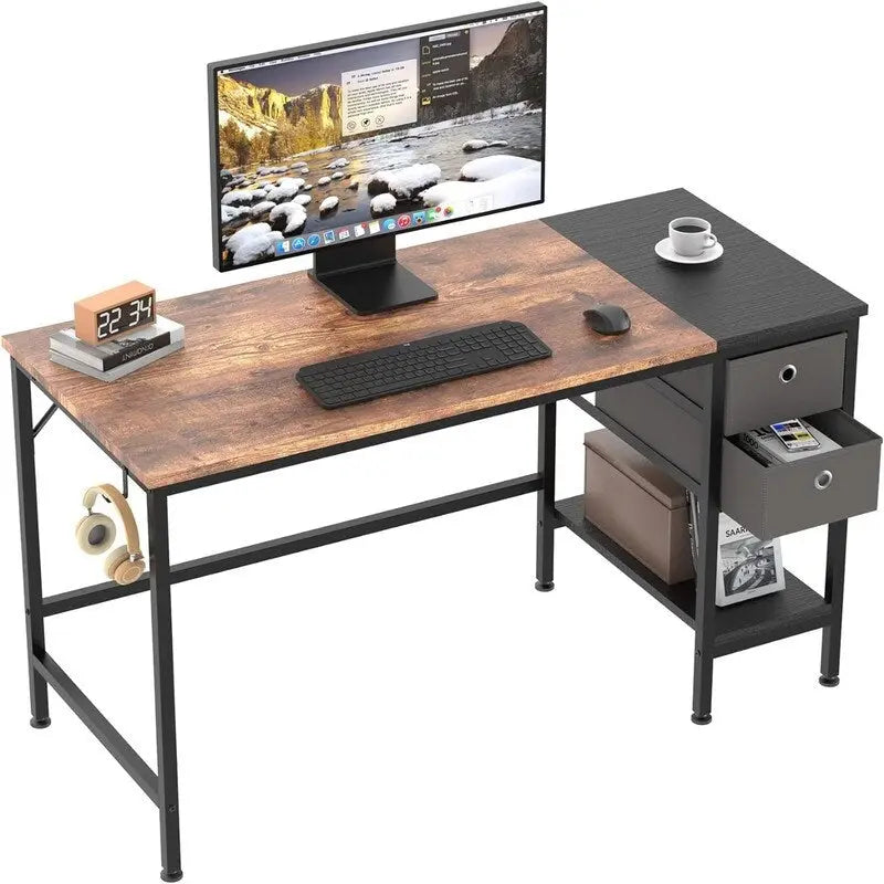 Computer Desk with Drawers 47 Study Writing Desks