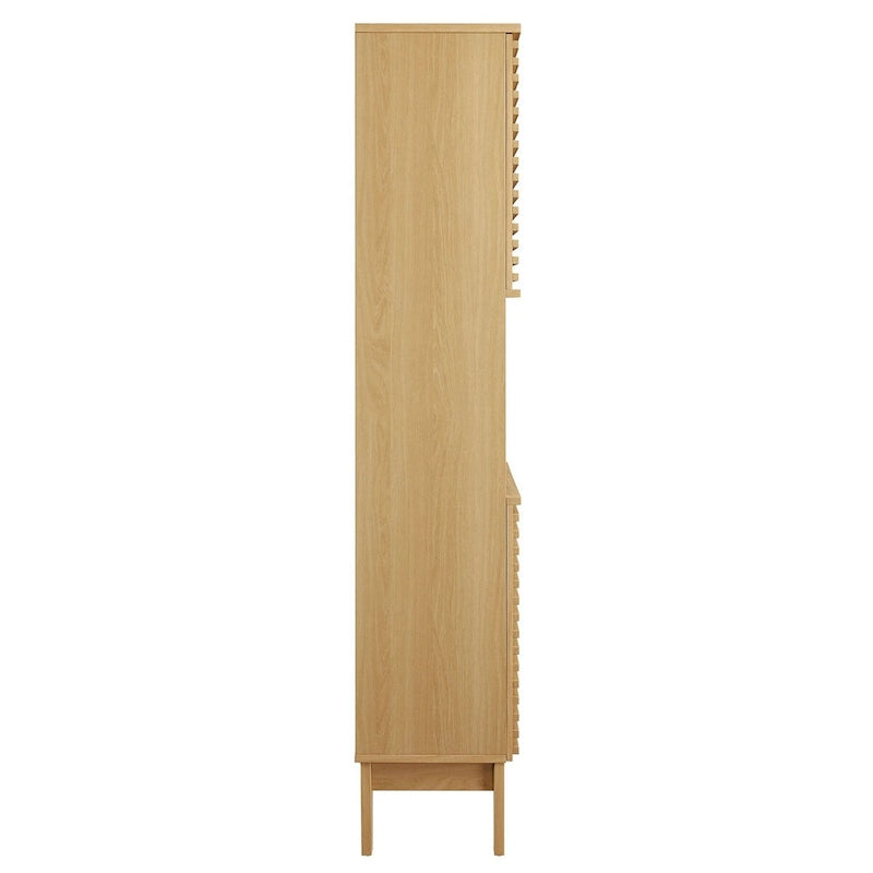 63 Zoll hoher Badezimmerschrank mit Soft-Close-Türen und verstellbaren Einlegeböden